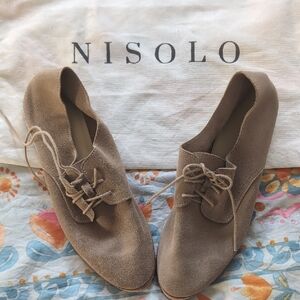 Nisolo Women's Brown Suede Loafers